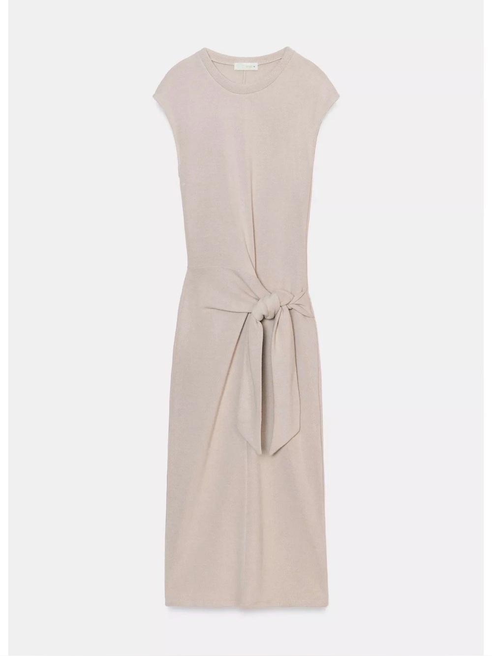 Zara soft fabric dress with knot